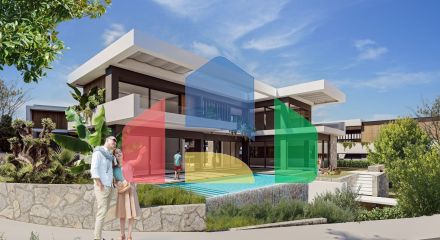 Современная вилла 3+1 (241 м2) с большой террасой и бассейном в Чаталкое Современная вилла 3+1 (241 м2) с большой террасой и бассейном в Чаталкое