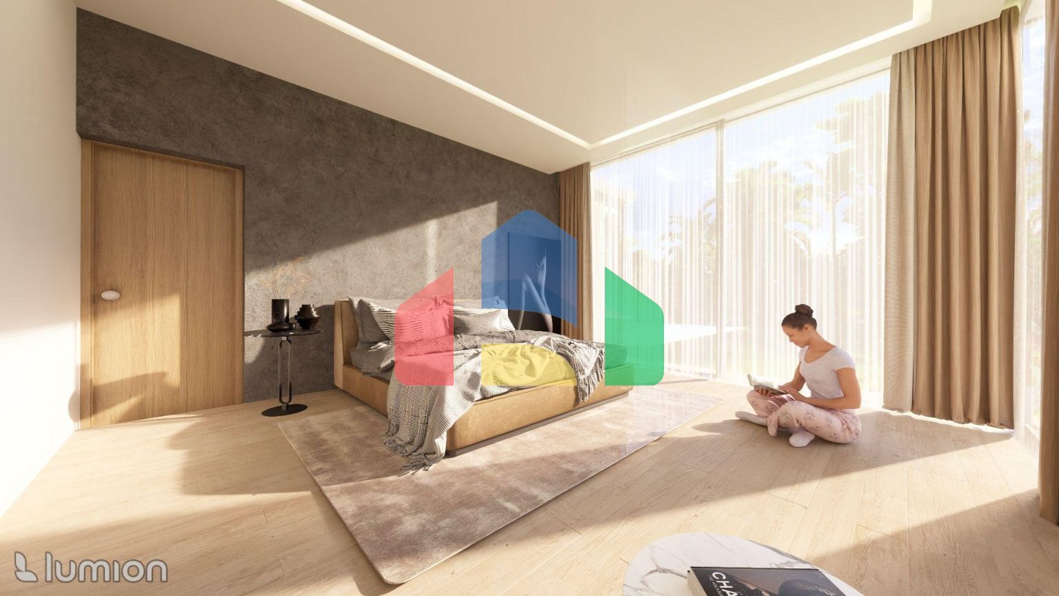 Современная вилла 3+1 (241 м2) с большой террасой и бассейном в Чаталкое