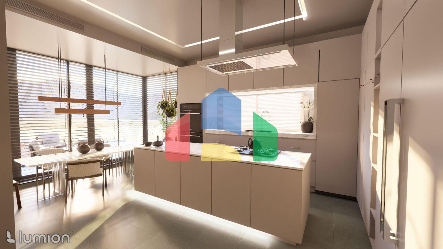 Современная вилла 3+1 (241 м2) с большой террасой и бассейном в Чаталкое