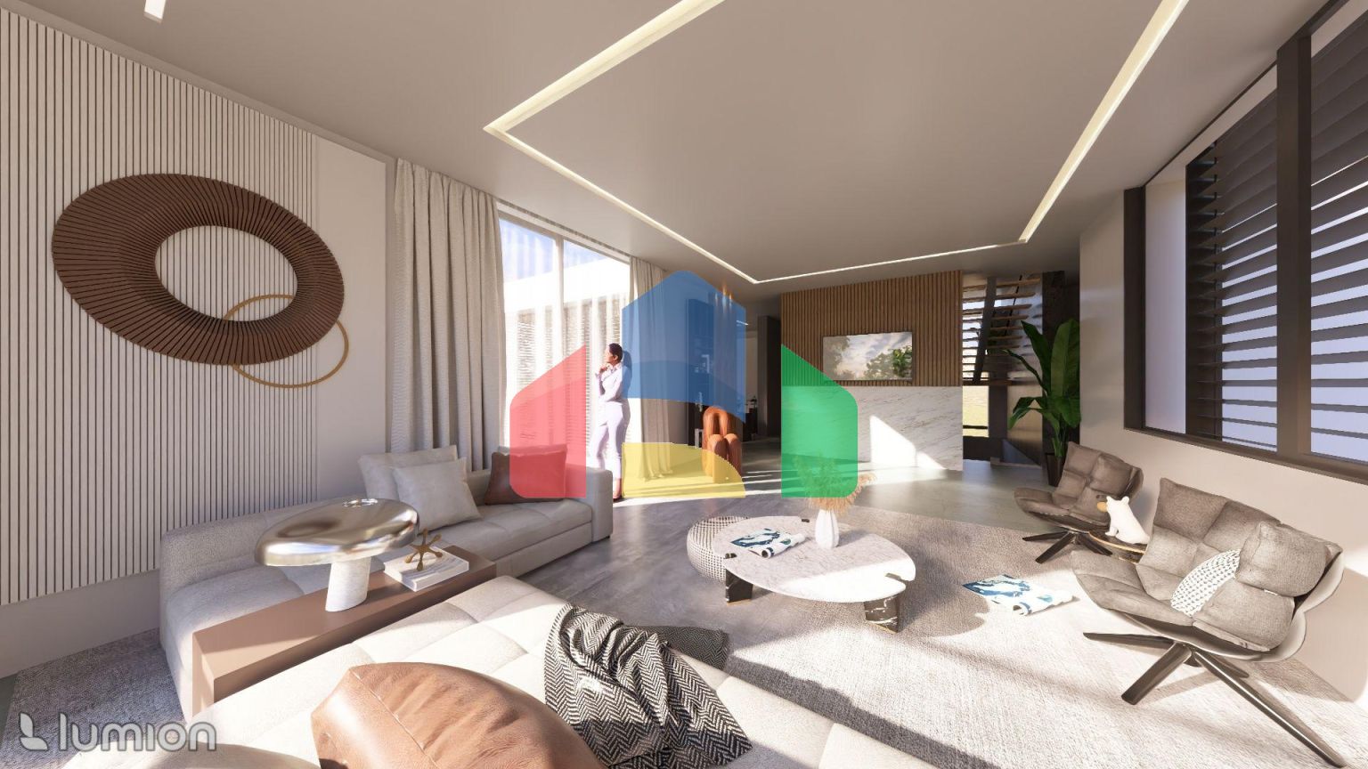 Современная вилла 3+1 (241 м2) с большой террасой и бассейном в Чаталкое