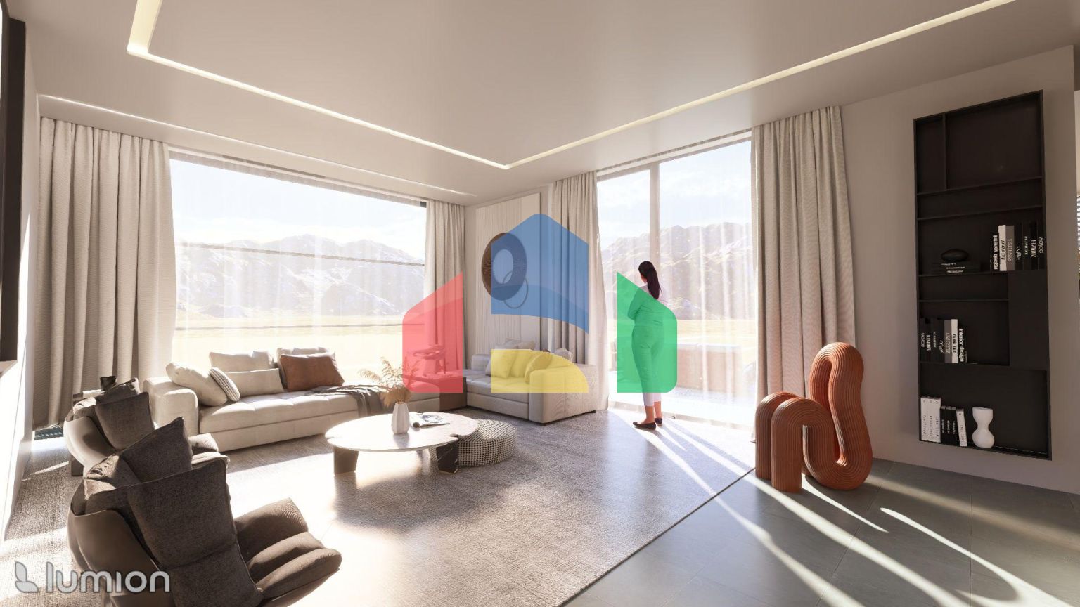 Современная вилла 3+1 (241 м2) с большой террасой и бассейном в Чаталкое