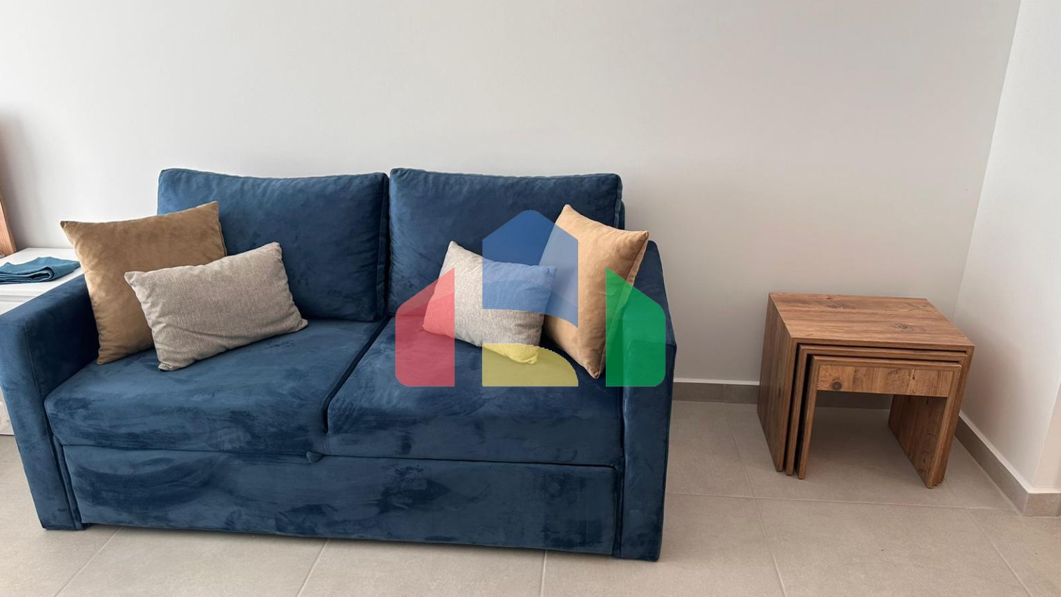 Студия 35 м2 с приватной террасой на крыше 35 м2 и балкон 8,5 м2 в уютном комплексе в Эсентепе