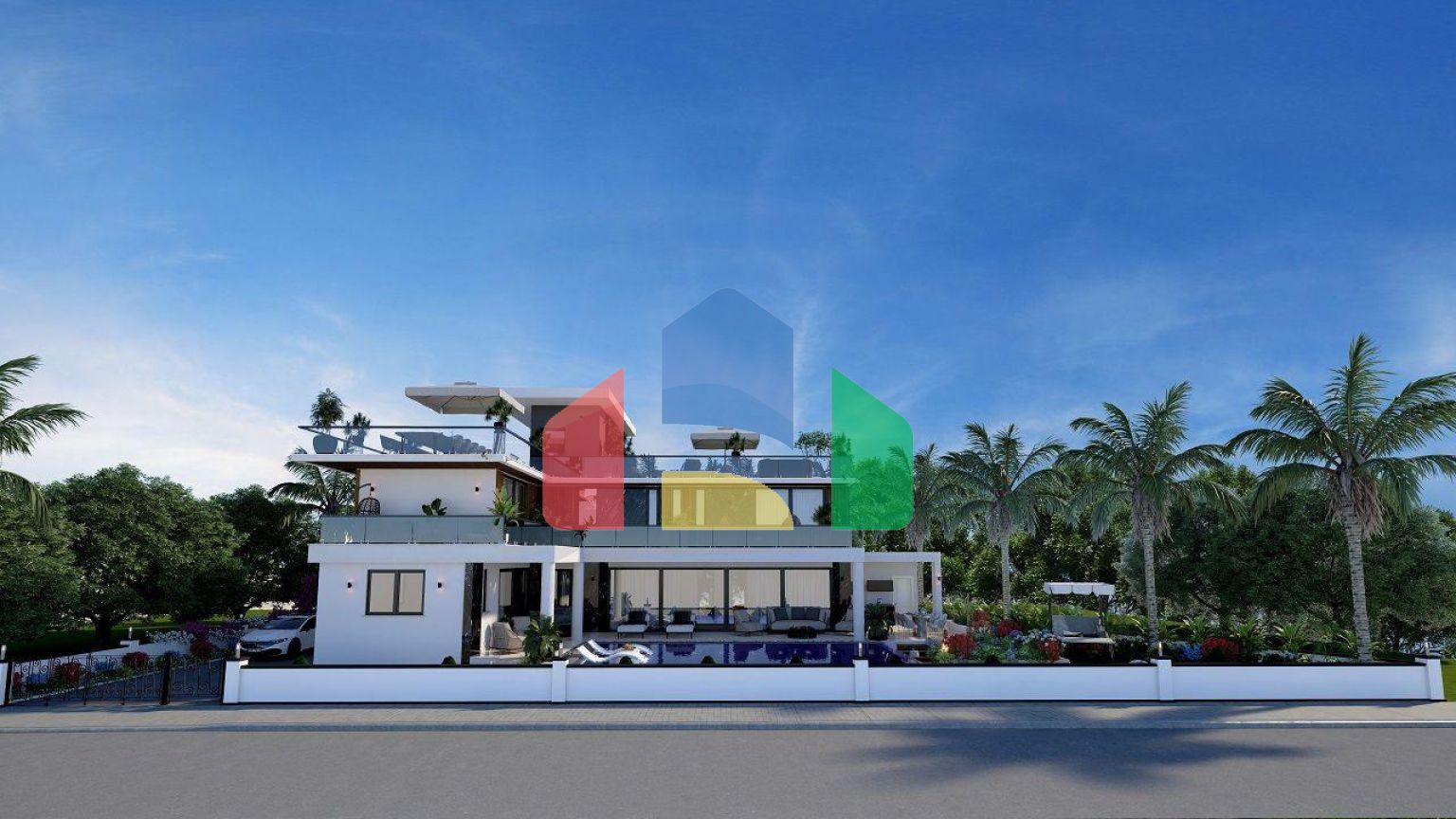 Роскошная вилла 4+1 (440 м2) в престижном районе Кирении