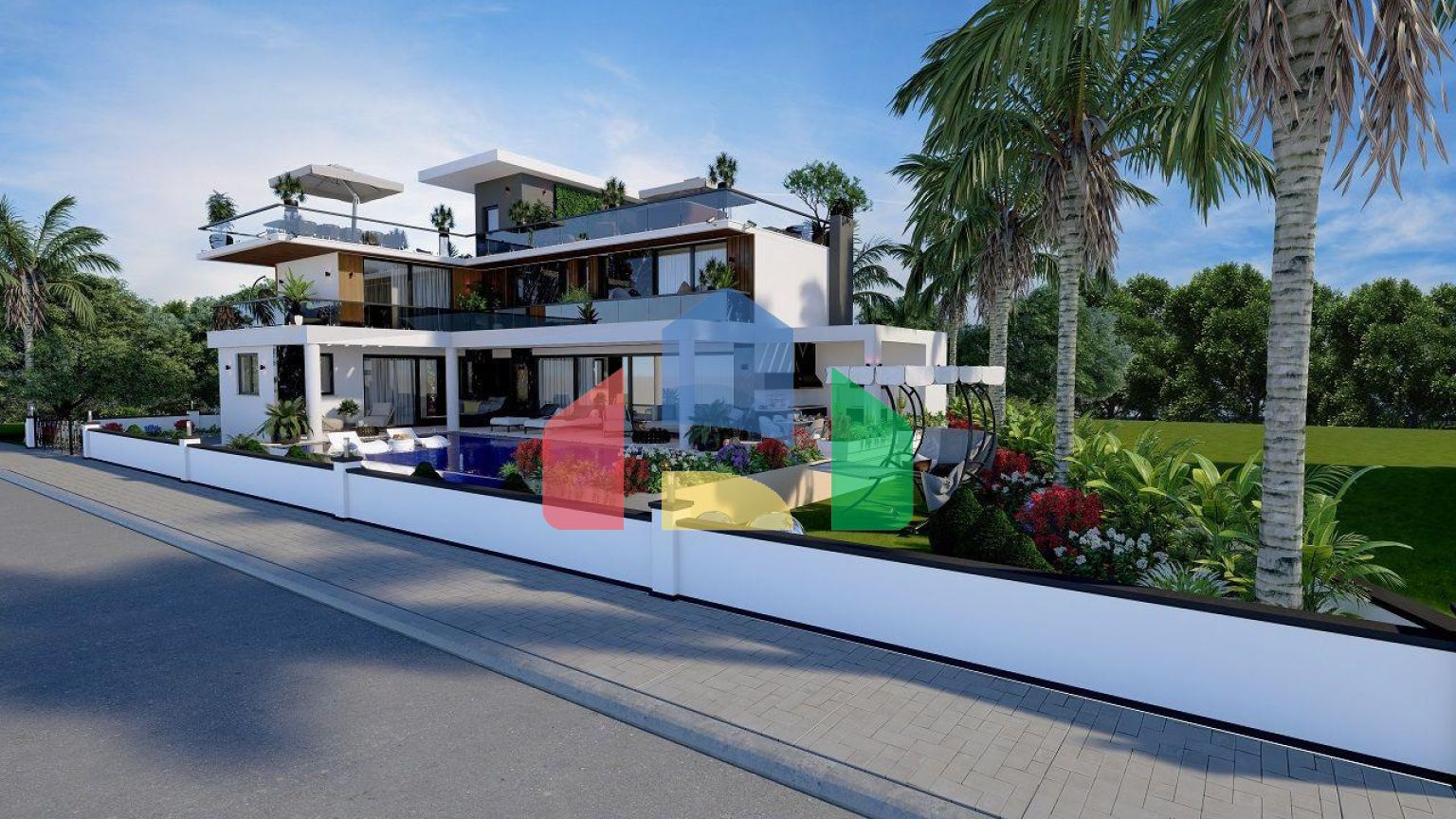 Роскошная вилла 4+1 (440 м2) в престижном районе Кирении