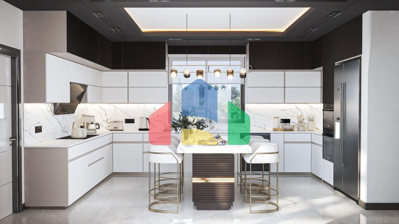 Роскошная вилла 4+1 (440 м2) в престижном районе Кирении