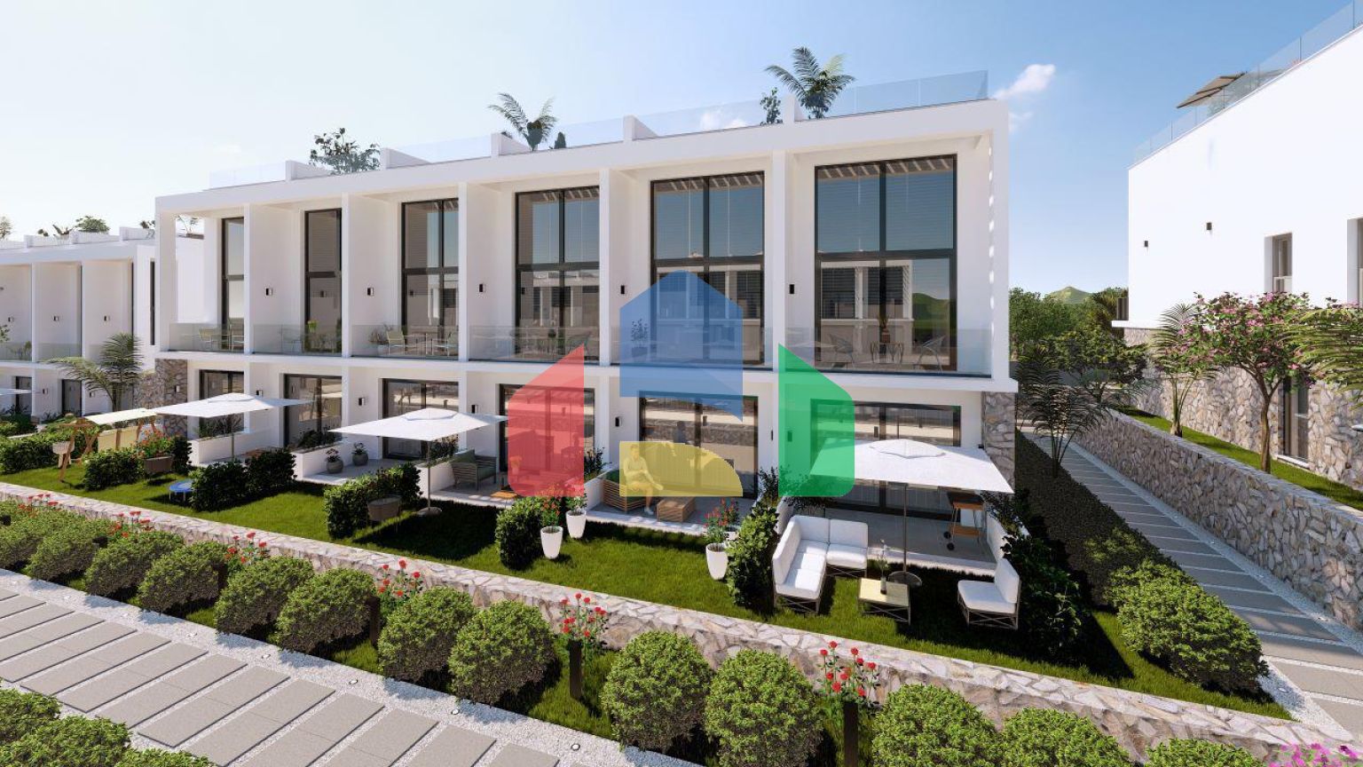 Студия 44 м2 с террасой 8 м2 в Бахчели