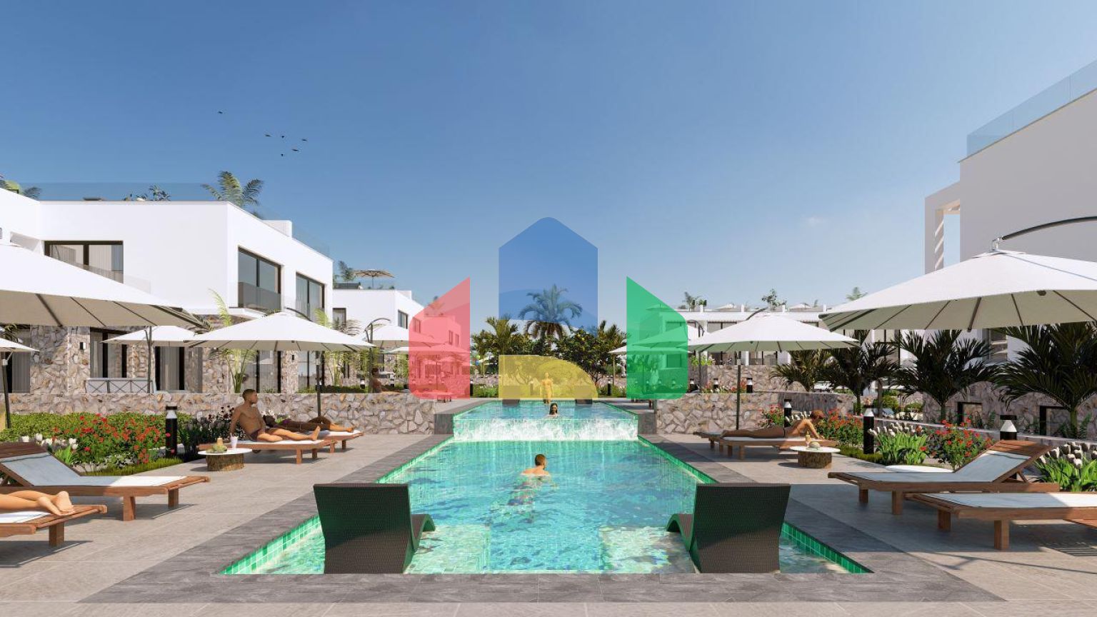 Студия 44 м2 с террасой 8 м2 в Бахчели