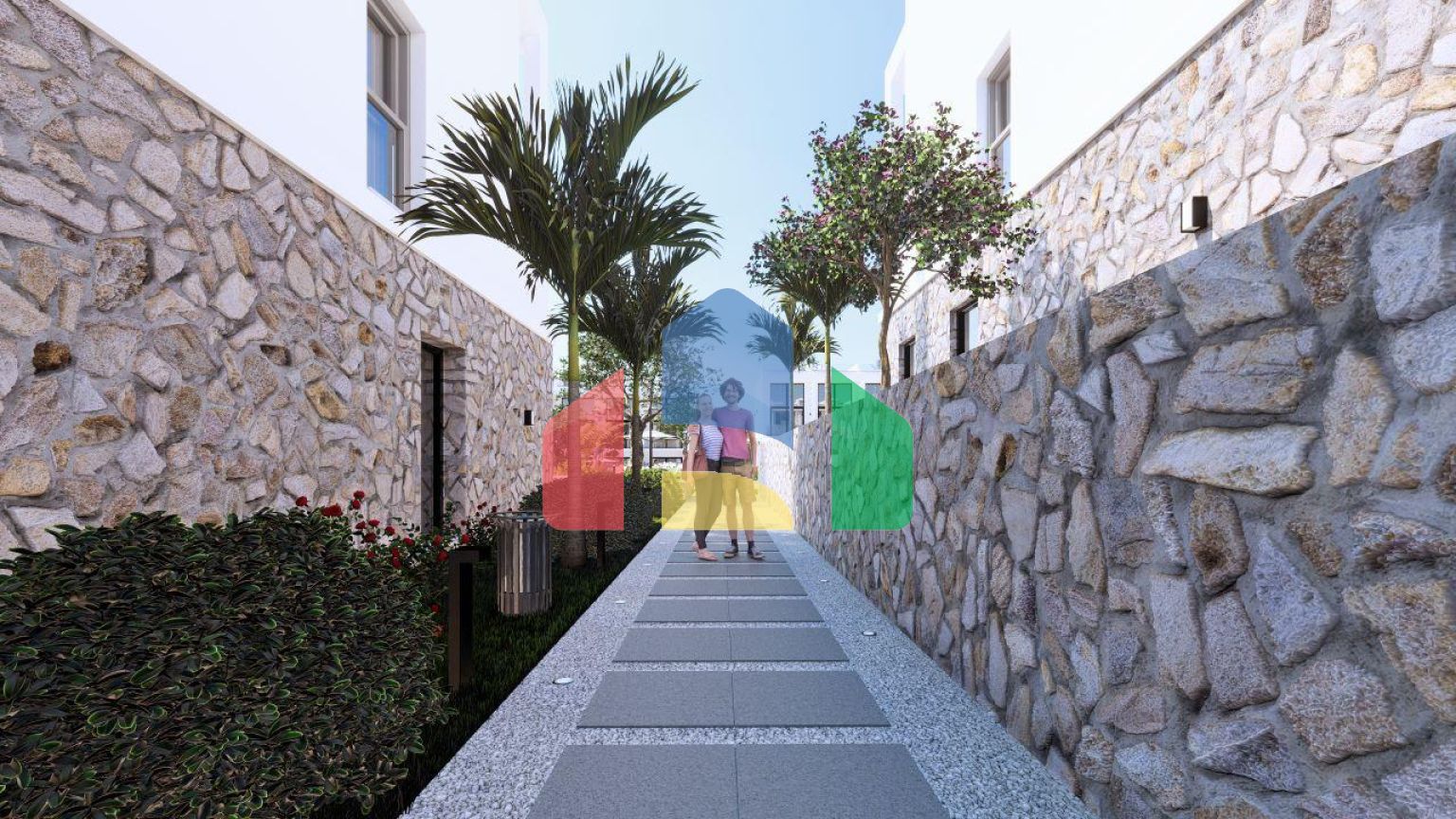 Студия 44 м2 с террасой 8 м2 в Бахчели