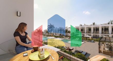 Двухкомнатная квартира 57 м2 с террасой 8 м2 в новом комплексе в Бахчели Двухкомнатная квартира 57 м2 с террасой 8 м2 в новом комплексе в Бахчели