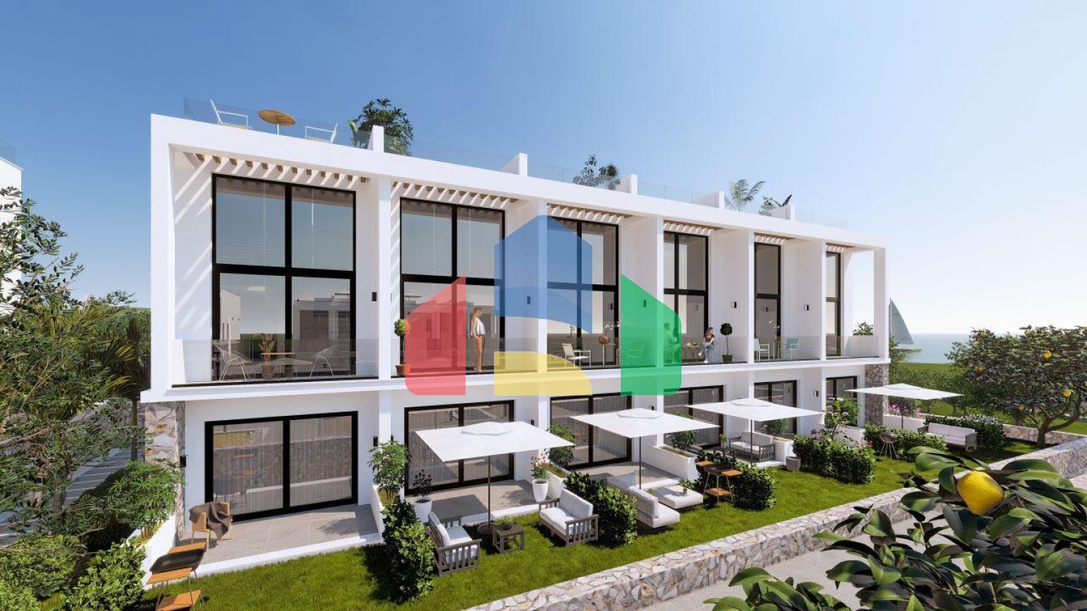 Квартира Loft 1+1 Penthouse 64 м2 с двумя террасами в Бахчели