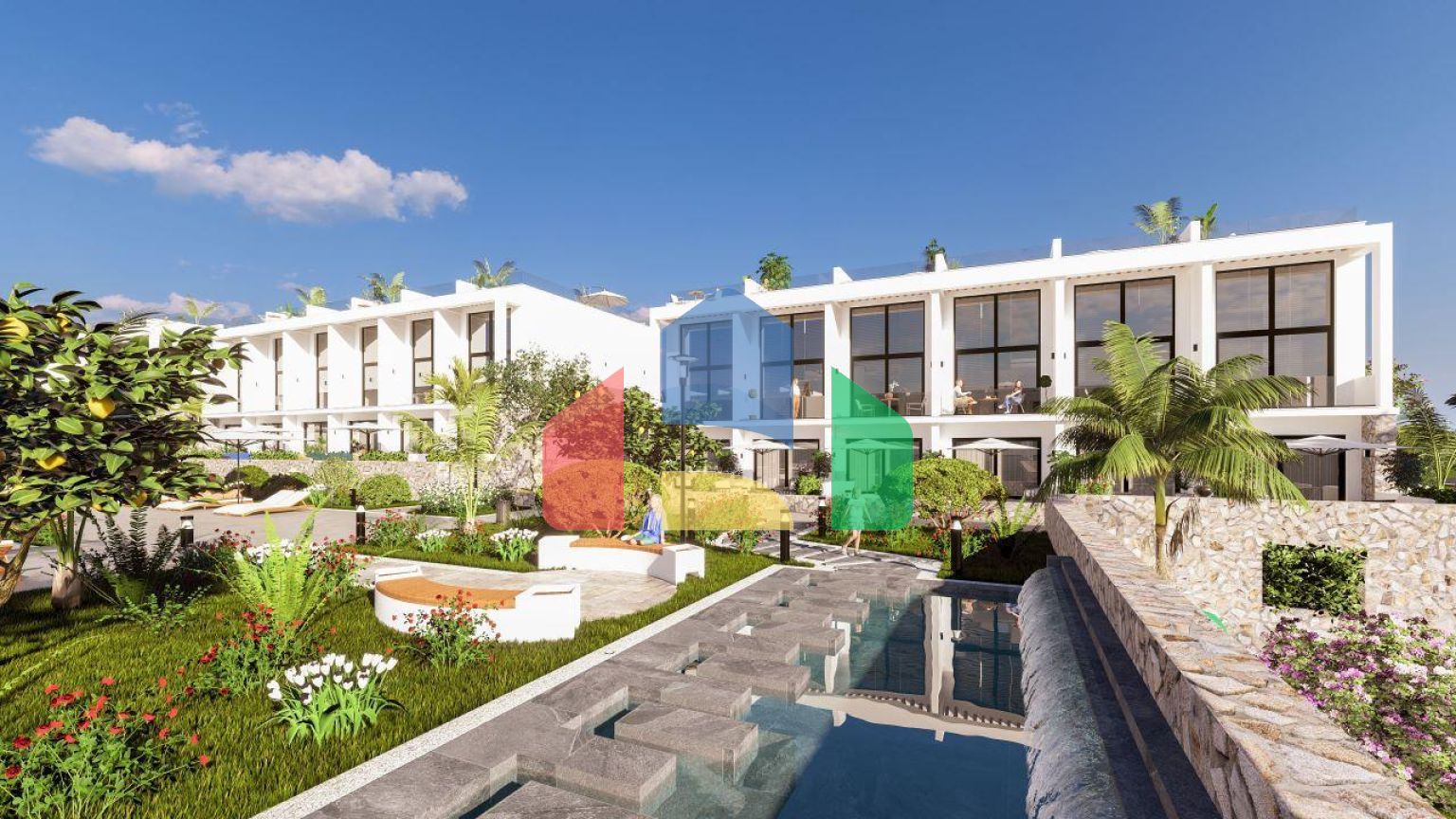 Квартира Loft 1+1 Penthouse 64 м2 с двумя террасами в Бахчели