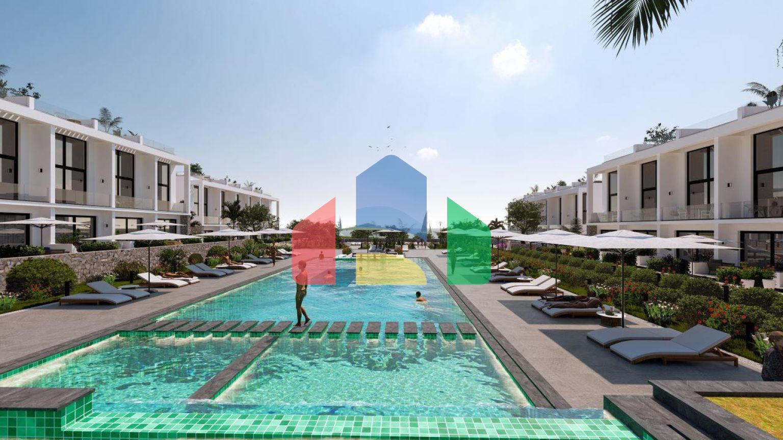 Квартира Loft 1+1 Penthouse 64 м2 с двумя террасами в Бахчели