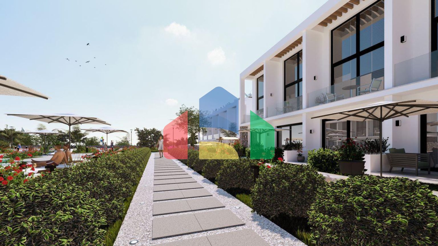 Квартира Loft 1+1 Penthouse 64 м2 с двумя террасами в Бахчели