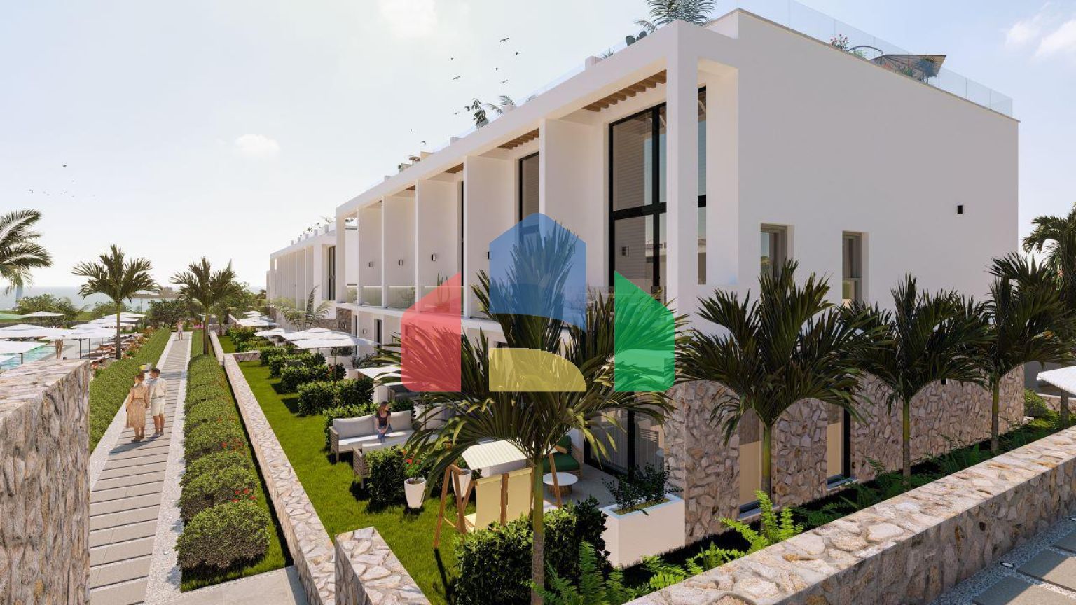 Квартира Loft 1+1 Penthouse 64 м2 с двумя террасами в Бахчели