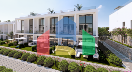 Квартира Loft 1+1 Penthouse 64 м2 с двумя террасами в Бахчели Квартира Loft 1+1 Penthouse 64 м2 с двумя террасами в Бахчели