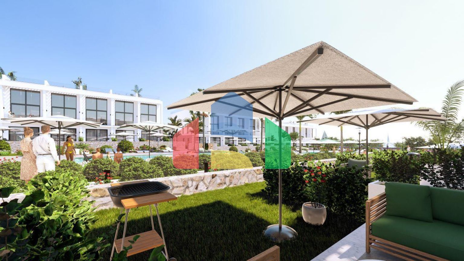 Квартира Loft 1+1 Penthouse 64 м2 с двумя террасами в Бахчели