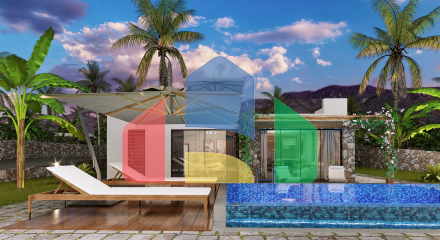 Красивое бунгало 3+1 (130 м2) с террасой и садом в Татлысу