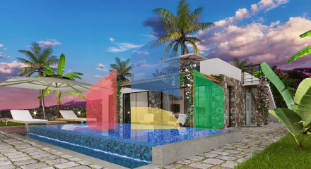 Красивое бунгало 3+1 (130 м2) с террасой и садом в Татлысу Красивое бунгало 3+1 (130 м2) с террасой и садом в Татлысу