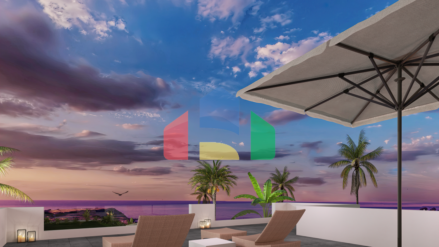 Красивое бунгало 3+1 (130 м2) с террасой и садом в Татлысу