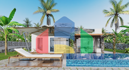 Красивое бунгало 3+1 (130 м2) с террасой и садом в Татлысу Красивое бунгало 3+1 (130 м2) с террасой и садом в Татлысу