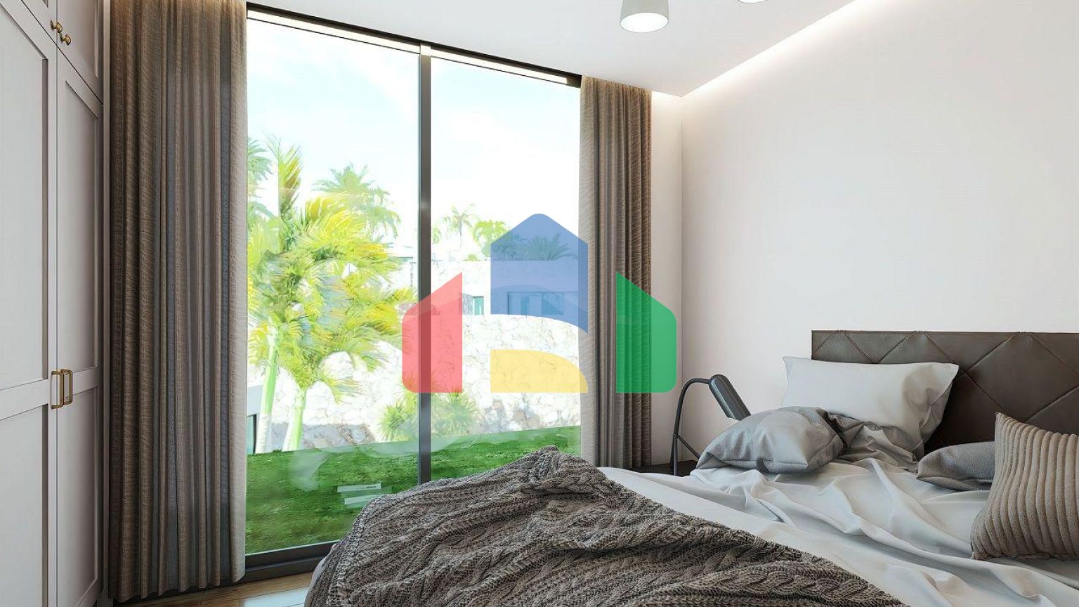 Красивое бунгало 3+1 (130 м2) с террасой и садом в Татлысу