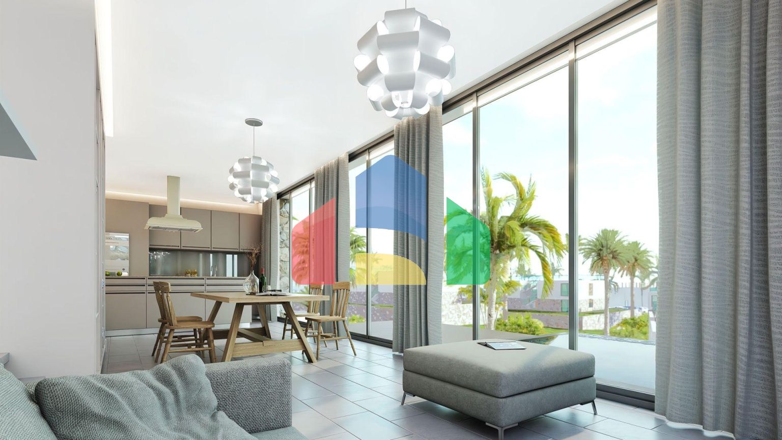 Красивое бунгало 3+1 (130 м2) с террасой и садом в Татлысу