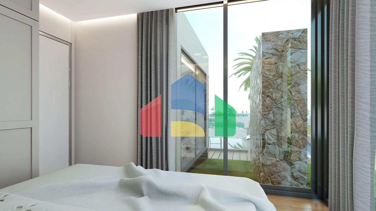 Красивое бунгало 3+1 (130 м2) с террасой и садом в Татлысу