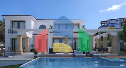 Вилла 3+1 (210 м2) с террасой и бассейном в Эсентепе