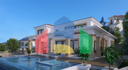 Вилла 3+1 (210 м2) с террасой и бассейном в Эсентепе