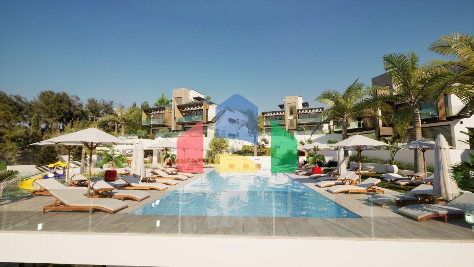 Трехкомнатная квартира 135 м2 с большой террасой на крыше в Доанкое