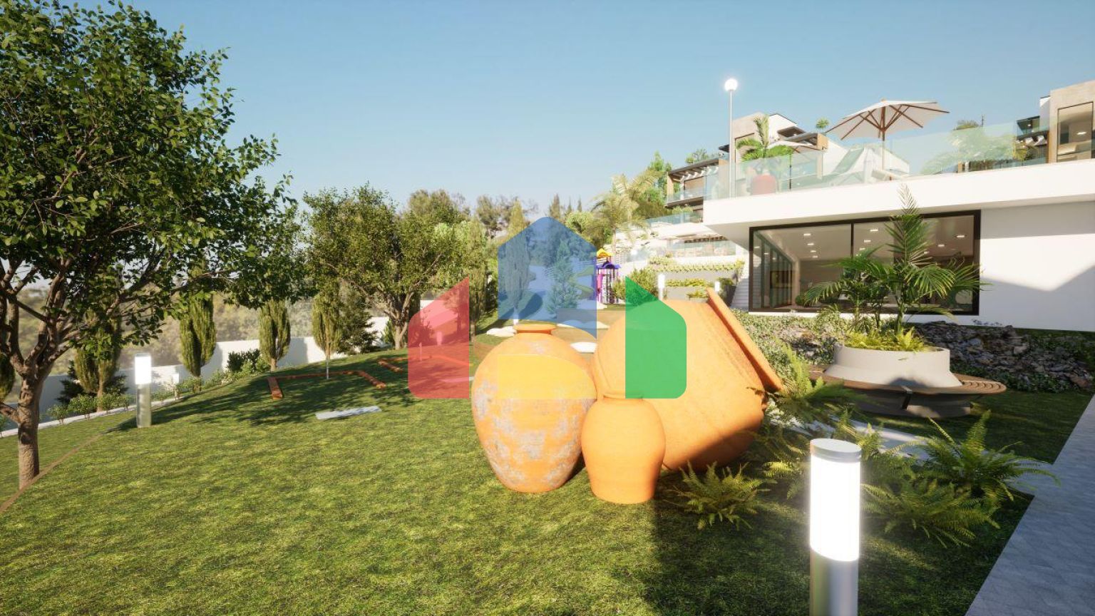 Трехкомнатная квартира 135 м2 с большой террасой на крыше в Доанкое