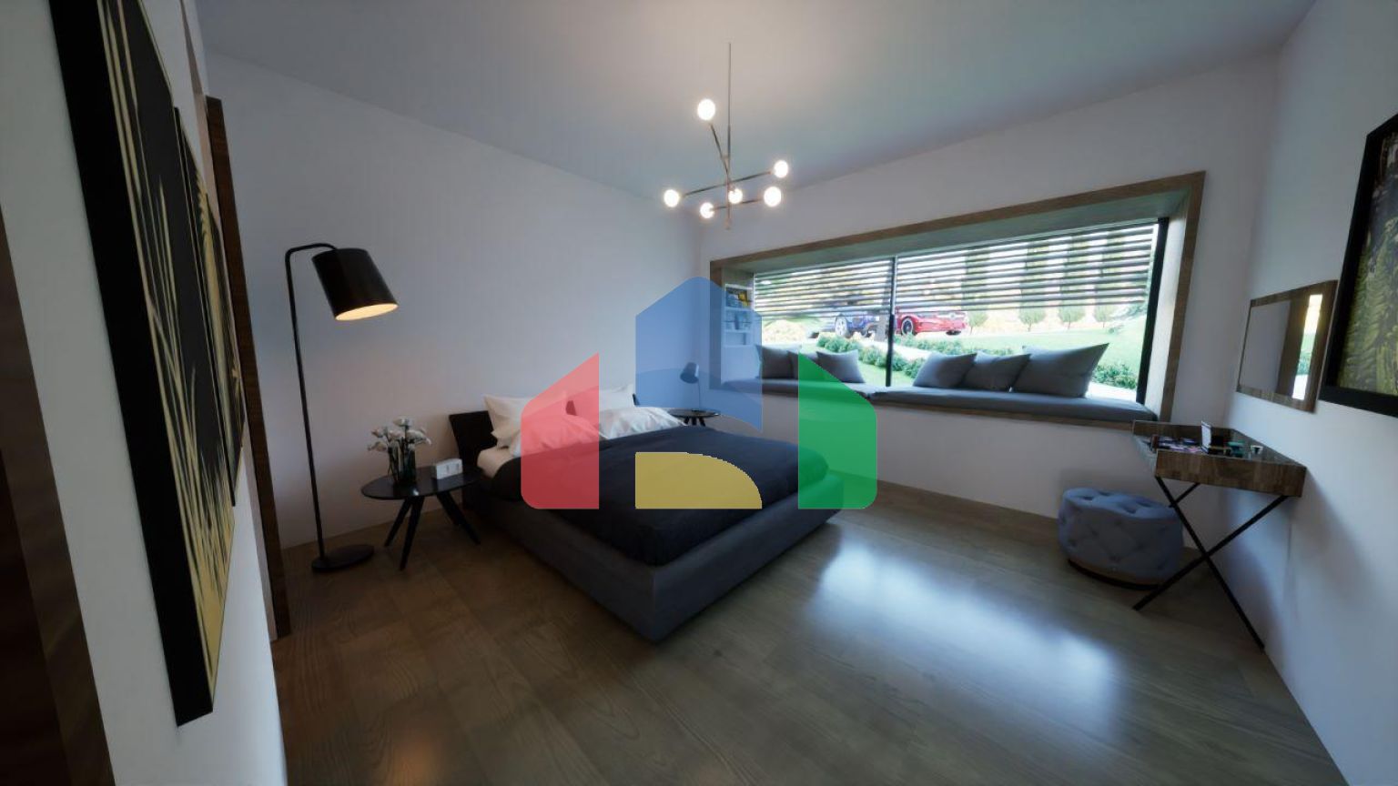 Трехкомнатная квартира 135 м2 с большой террасой на крыше в Доанкое