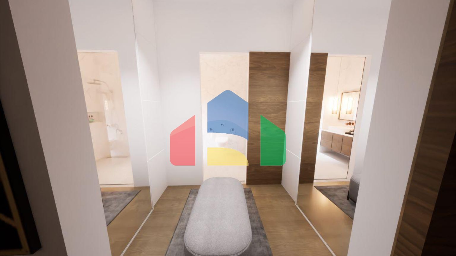 Трехкомнатная квартира 135 м2 с большой террасой на крыше в Доанкое