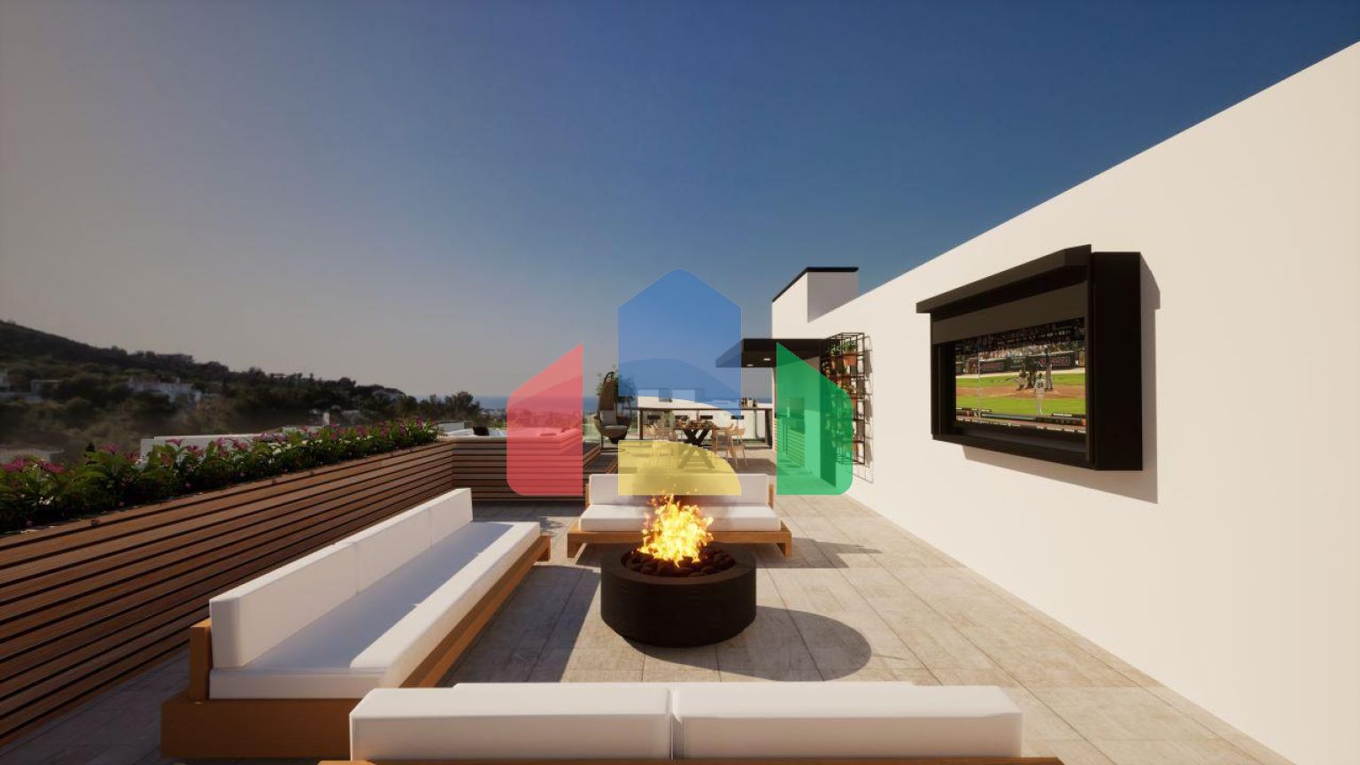 Трехкомнатная квартира 135 м2 с большим садом в уютном комплексе в Доанкое