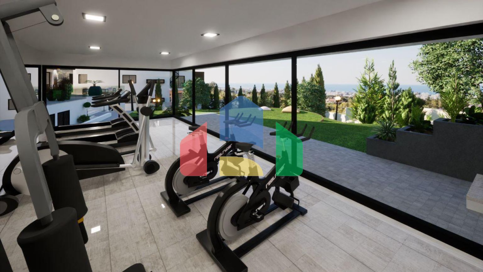 Трехкомнатная квартира 135 м2 с большим садом в уютном комплексе в Доанкое