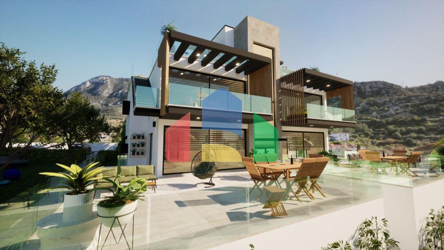 Трехкомнатная квартира 135 м2 с большим садом в уютном комплексе в Доанкое