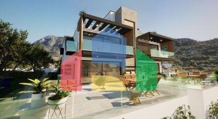 Трехкомнатная квартира 135 м2 с большим садом в уютном комплексе в Доанкое Трехкомнатная квартира 135 м2 с большим садом в уютном комплексе в Доанкое