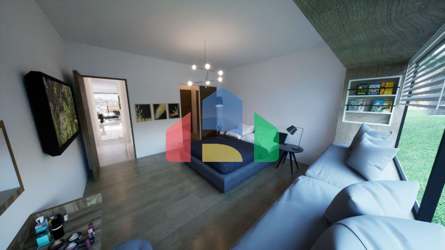 Трехкомнатная квартира 135 м2 с большим садом в уютном комплексе в Доанкое