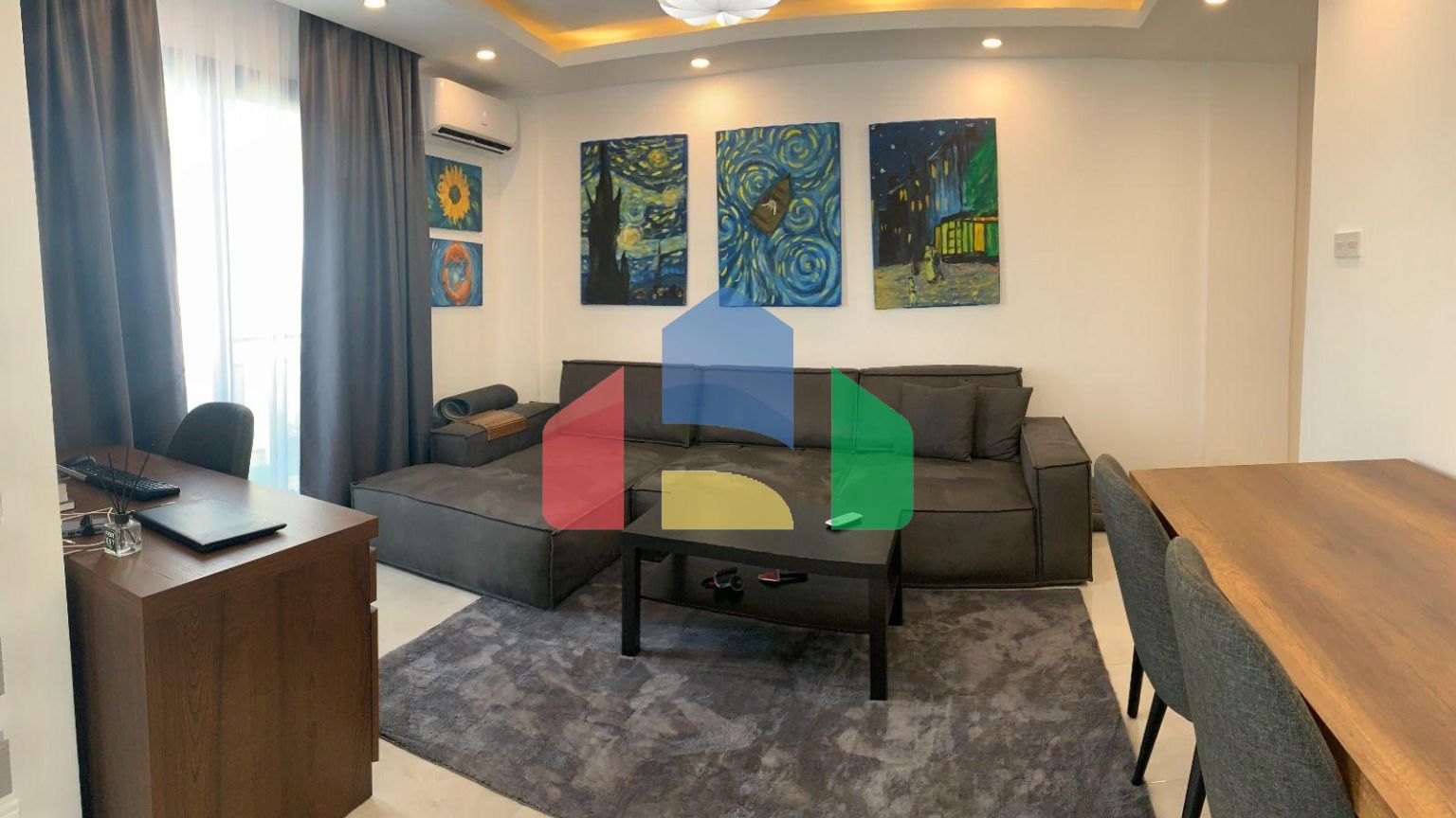 Трехкомнатная квартира 81 м2 в уютном комплексе с бассейном в Алсанджаке