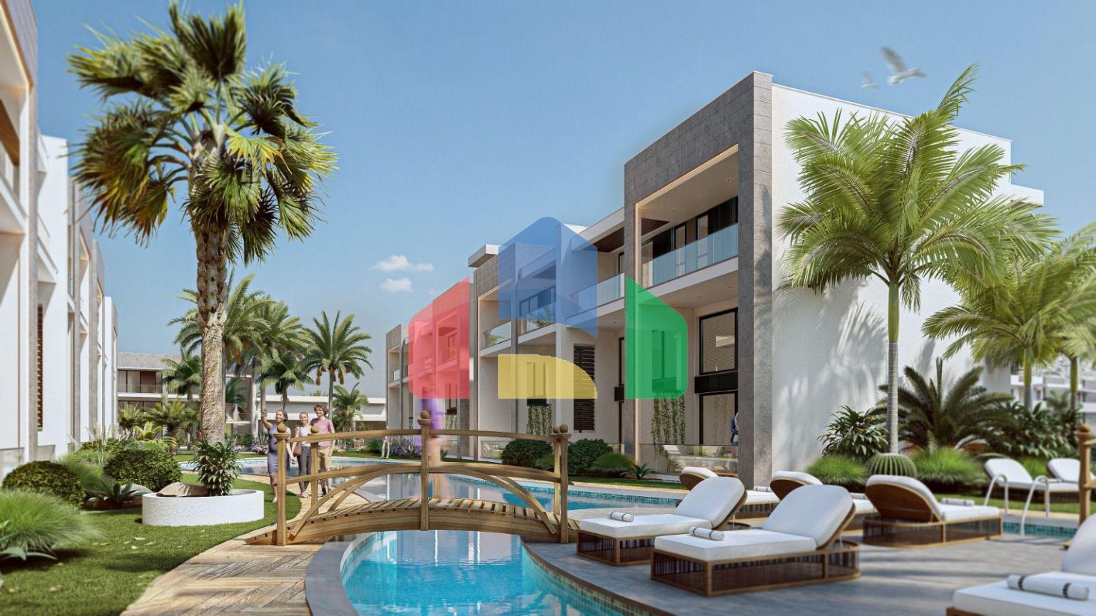 Студия Penthouse 38 м2 с балконом и террасой в красивом комплексе в Каршияке