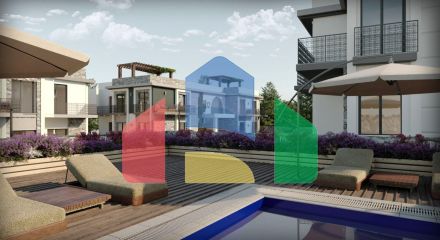 Квартира 3+1 (120 м2) с просторной террасой на крыше в Чаталкое