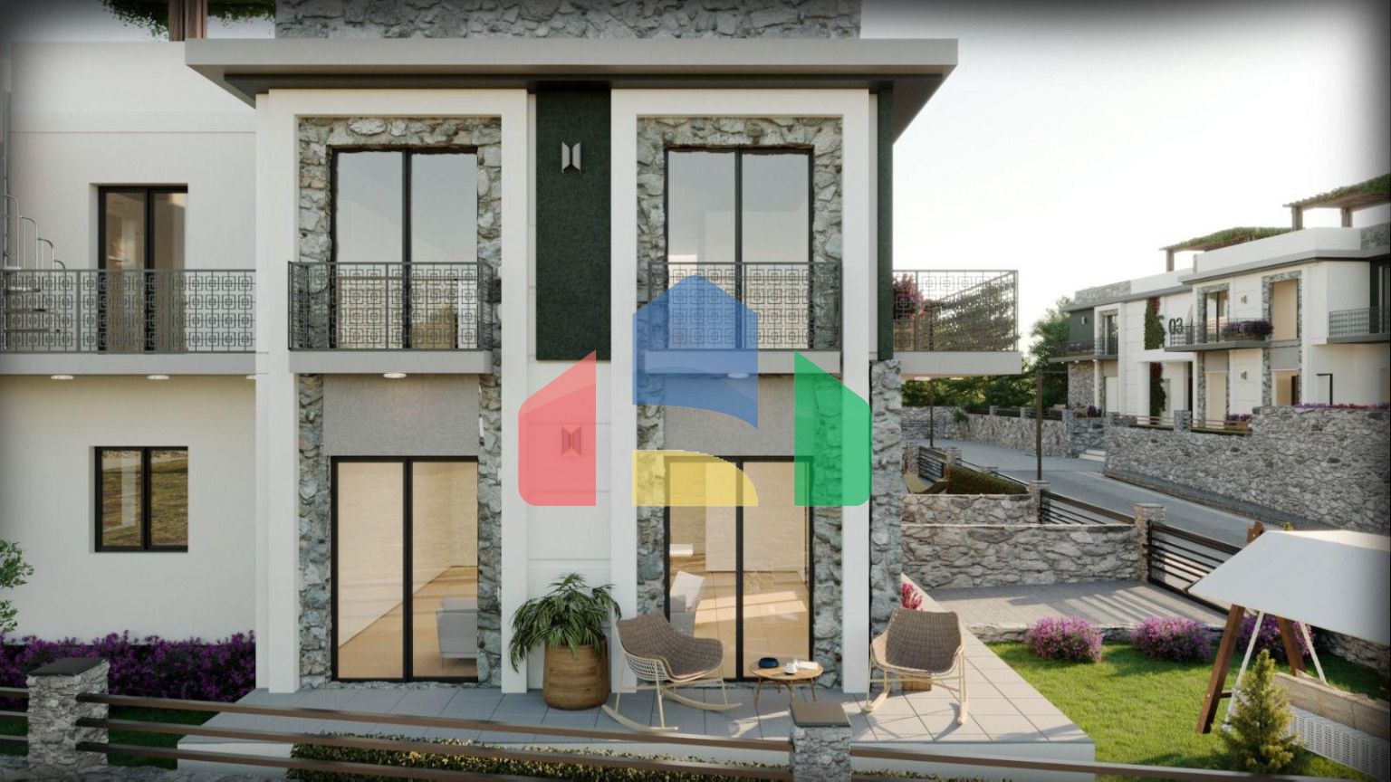 Квартира 3+1 (120 м2) с просторной террасой на крыше в Чаталкое