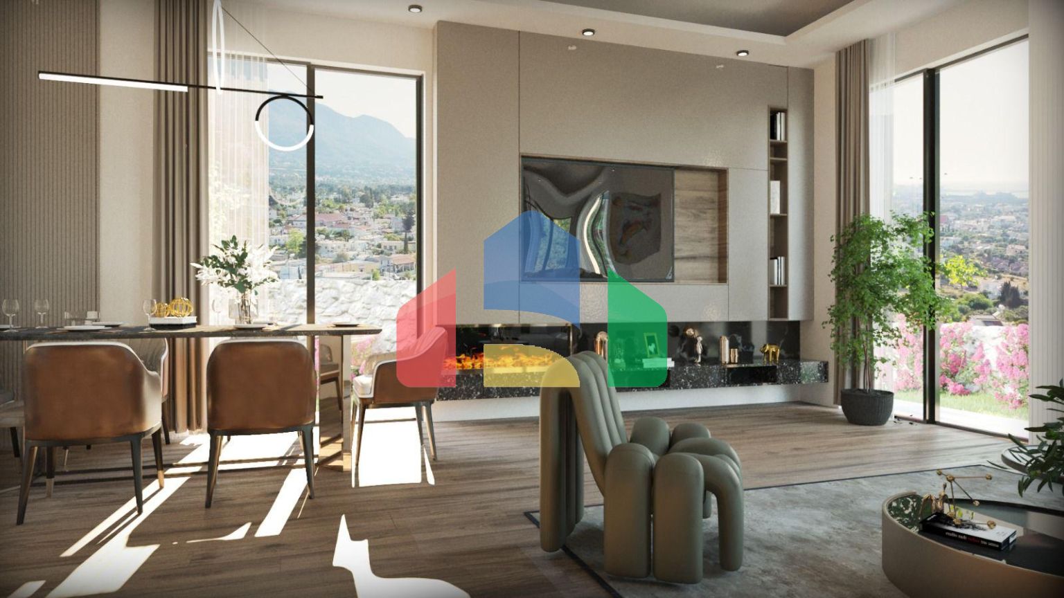 Квартира 3+1 (120 м2) с просторной террасой на крыше в Чаталкое