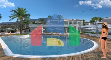 Двухкомнатная квартира 60 м2 недалеко от моря в Бахчели