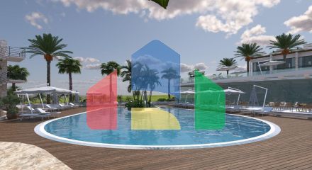 Двухкомнатная квартира 60 м2 недалеко от моря в Бахчели