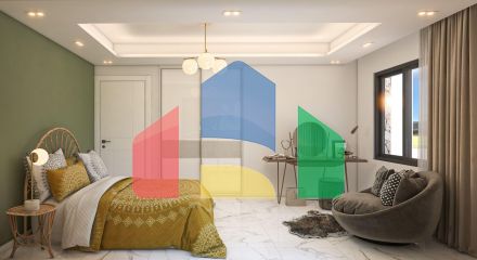 Двухкомнатная квартира 60 м2 недалеко от моря в Бахчели