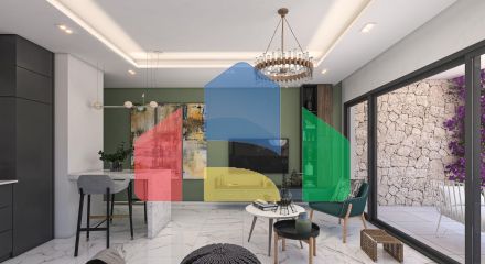 Двухкомнатная квартира 60 м2 недалеко от моря в Бахчели