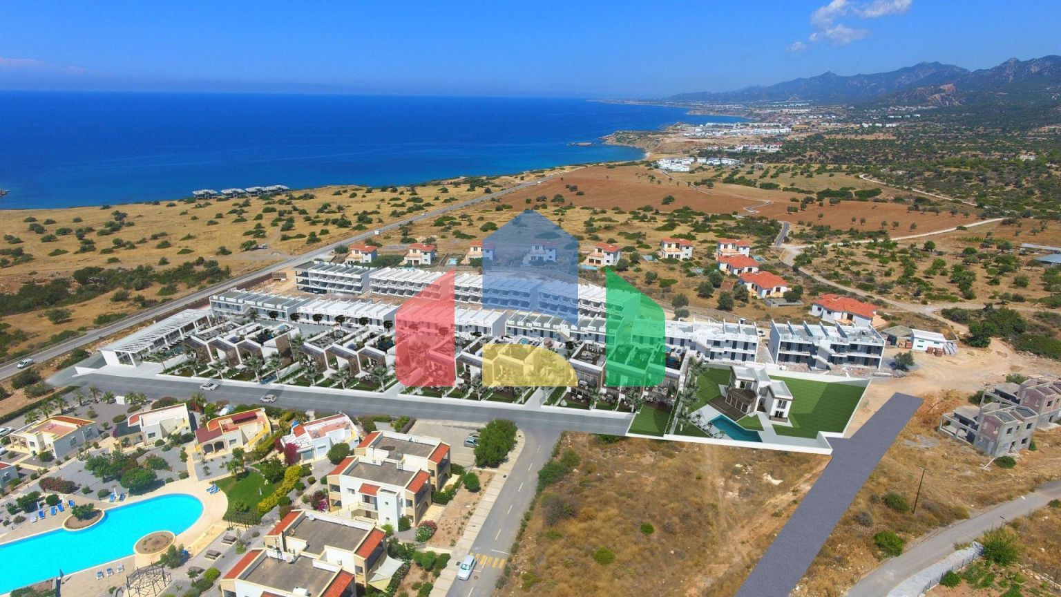 Студия 43м2 в новом красивом комплексе в Эсентепе