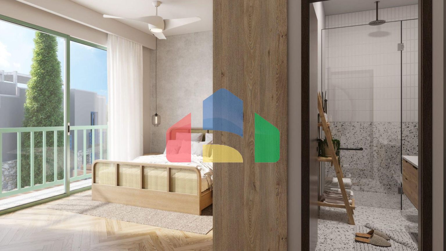 3-комнатные апартаменты 71 м2 с террасой 50 м2 Penthouse в новом комплексе в Лапте