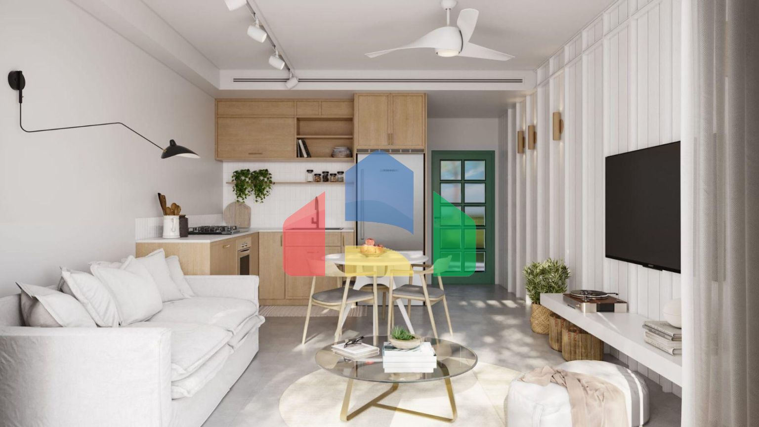 3-комнатные апартаменты 71 м2 с террасой 50 м2 Penthouse в новом комплексе в Лапте